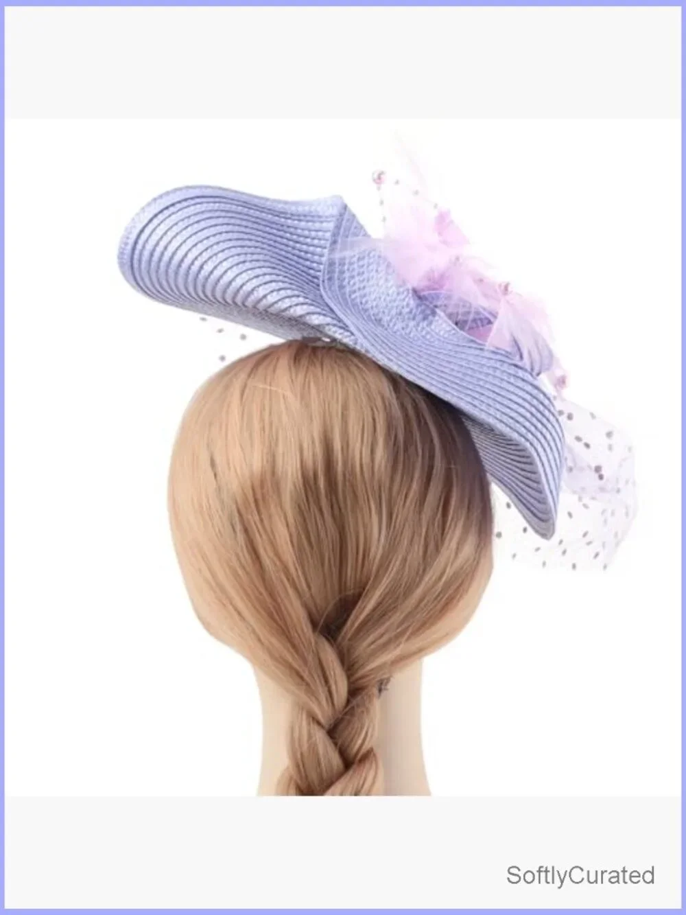Women's Flower Fascinator Hat with Headband and Clip for Tea Parties Weddings